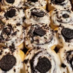 Cookies and Cream Cinnamon Rolls