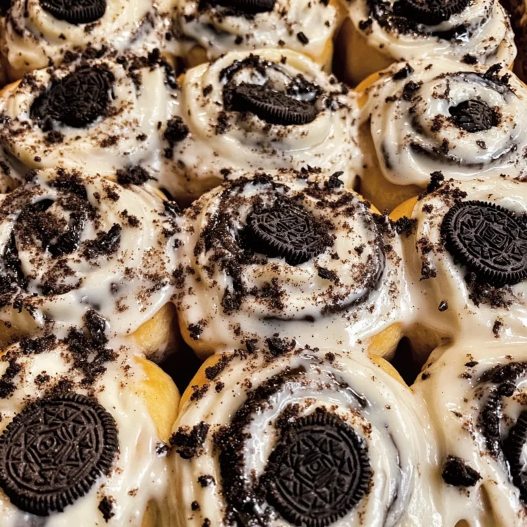 Cookies and Cream Cinnamon Rolls