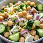 Cottage Cheese Chickpea Salad Bowl