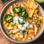 Creamy Crockpot White Chicken Chili