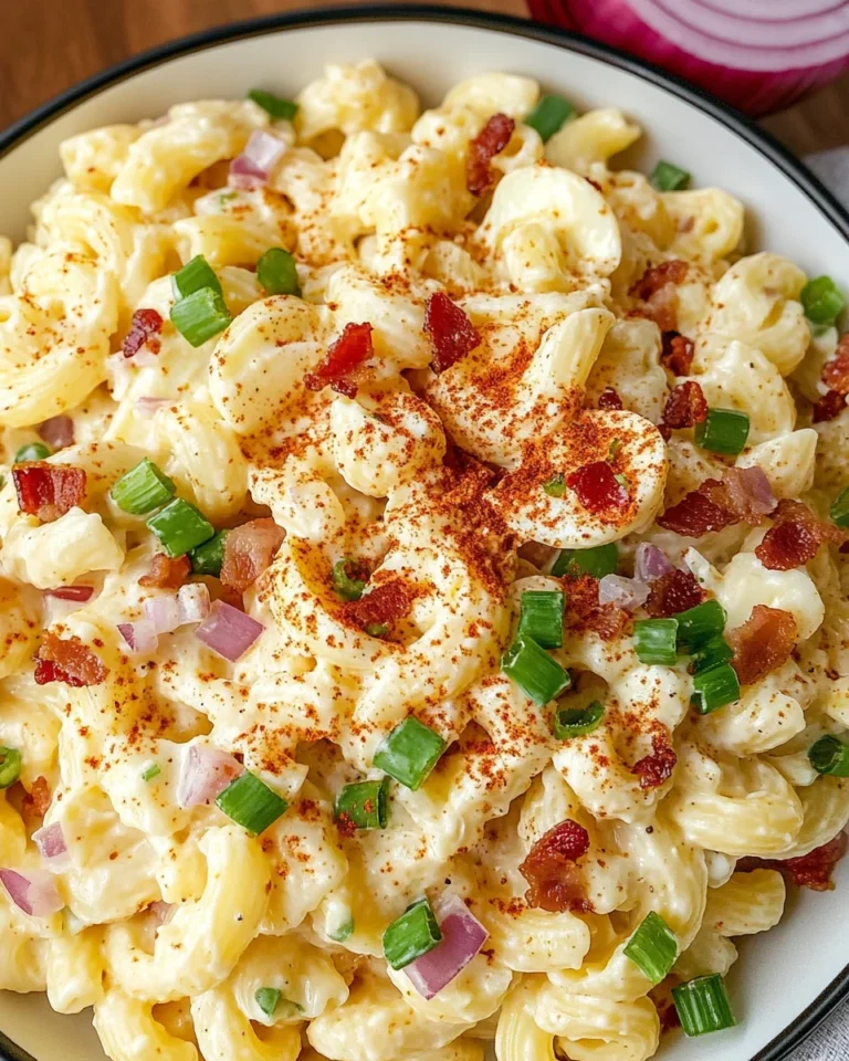 Creamy Deviled Egg Pasta Salad