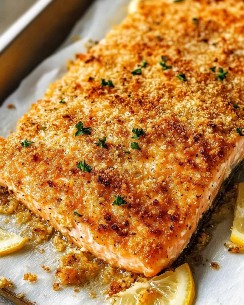 Crispy Parmesan Crusted Baked Salmon: 1 amazing dish