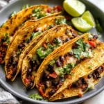 Crispy Sheet Pan Black Bean Tacos (Vegetarian)