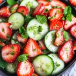 Cucumber Strawberry Salad (Just 6 Ingredients)
