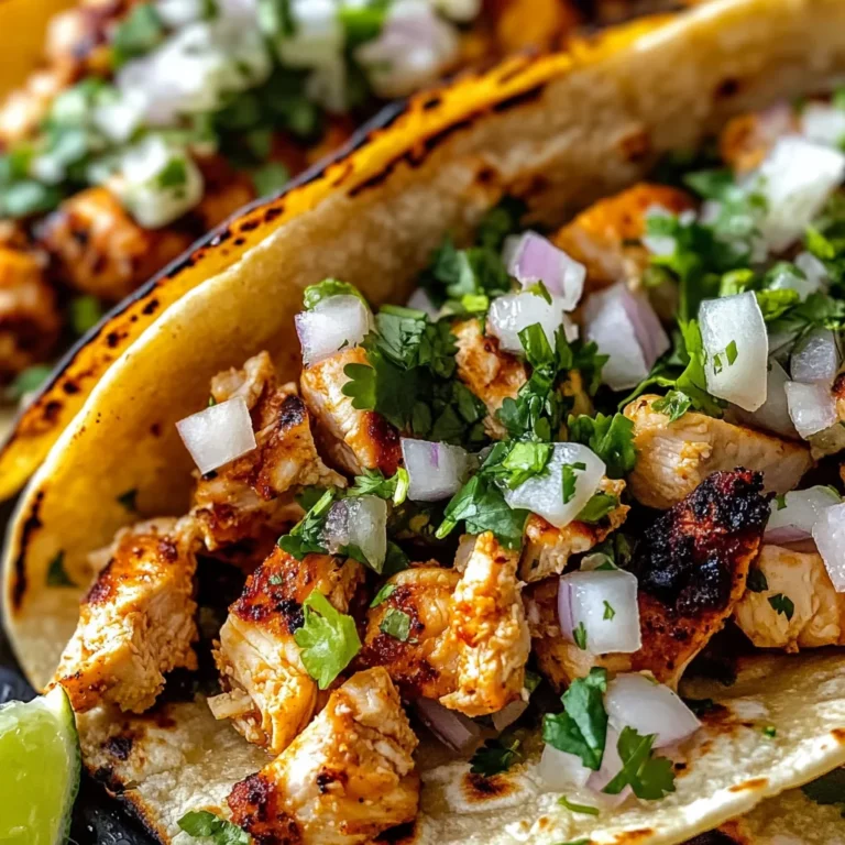 Easy Chicken Street Tacos Recipe