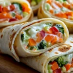 Fresh Vegetable Tortilla Roll Ups