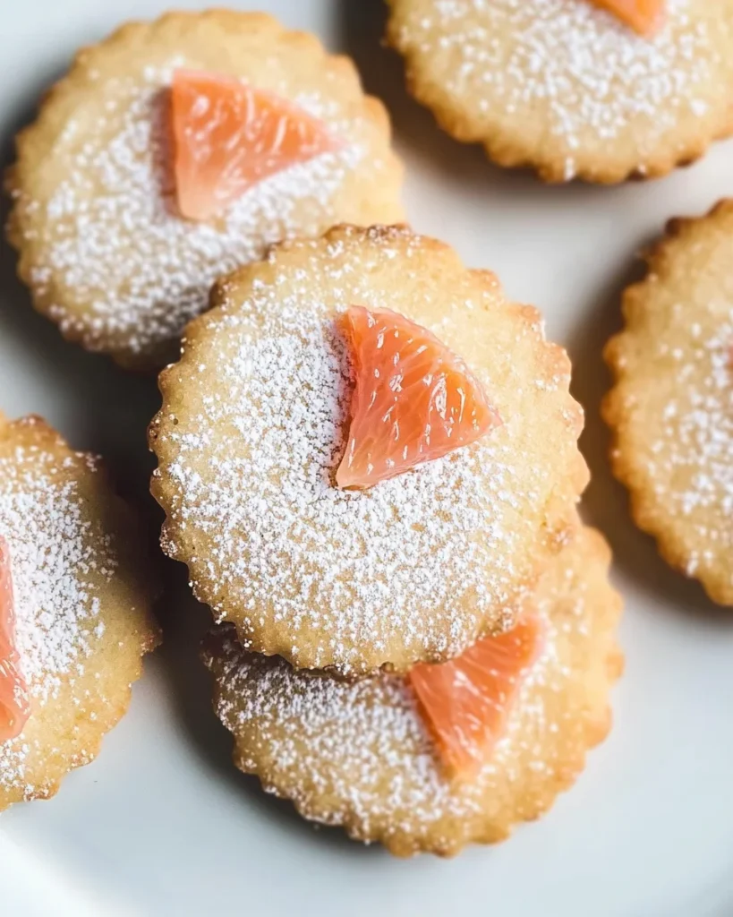 Grapefruit Shortbread Cookies