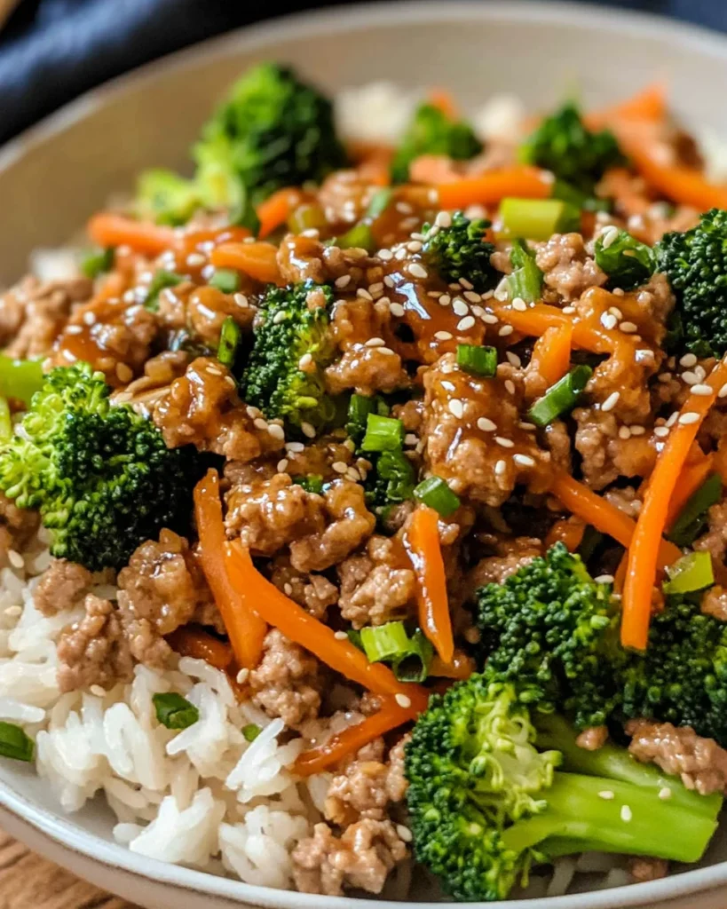 Ground Turkey Teriyaki Stir Fry