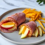 Ham, Apple and Cheese Wraps