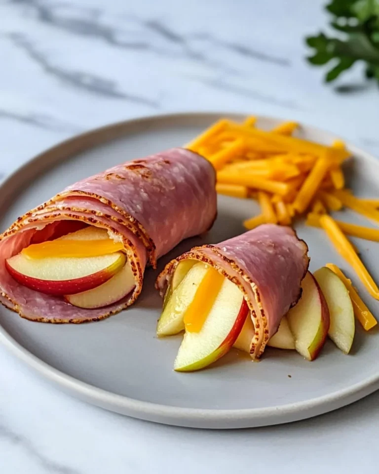 Ham, Apple and Cheese Wraps