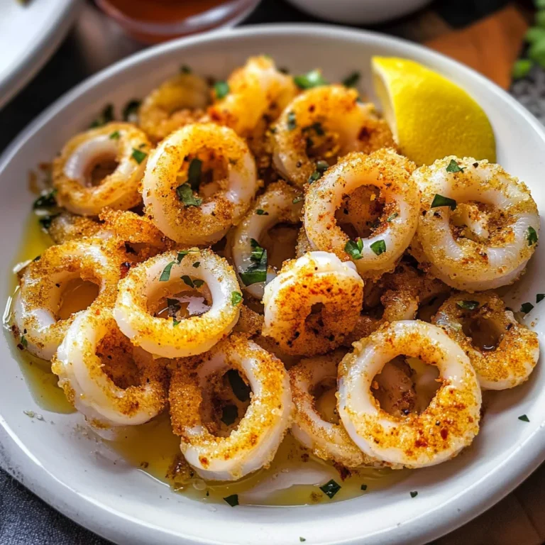 Hot butter calamari