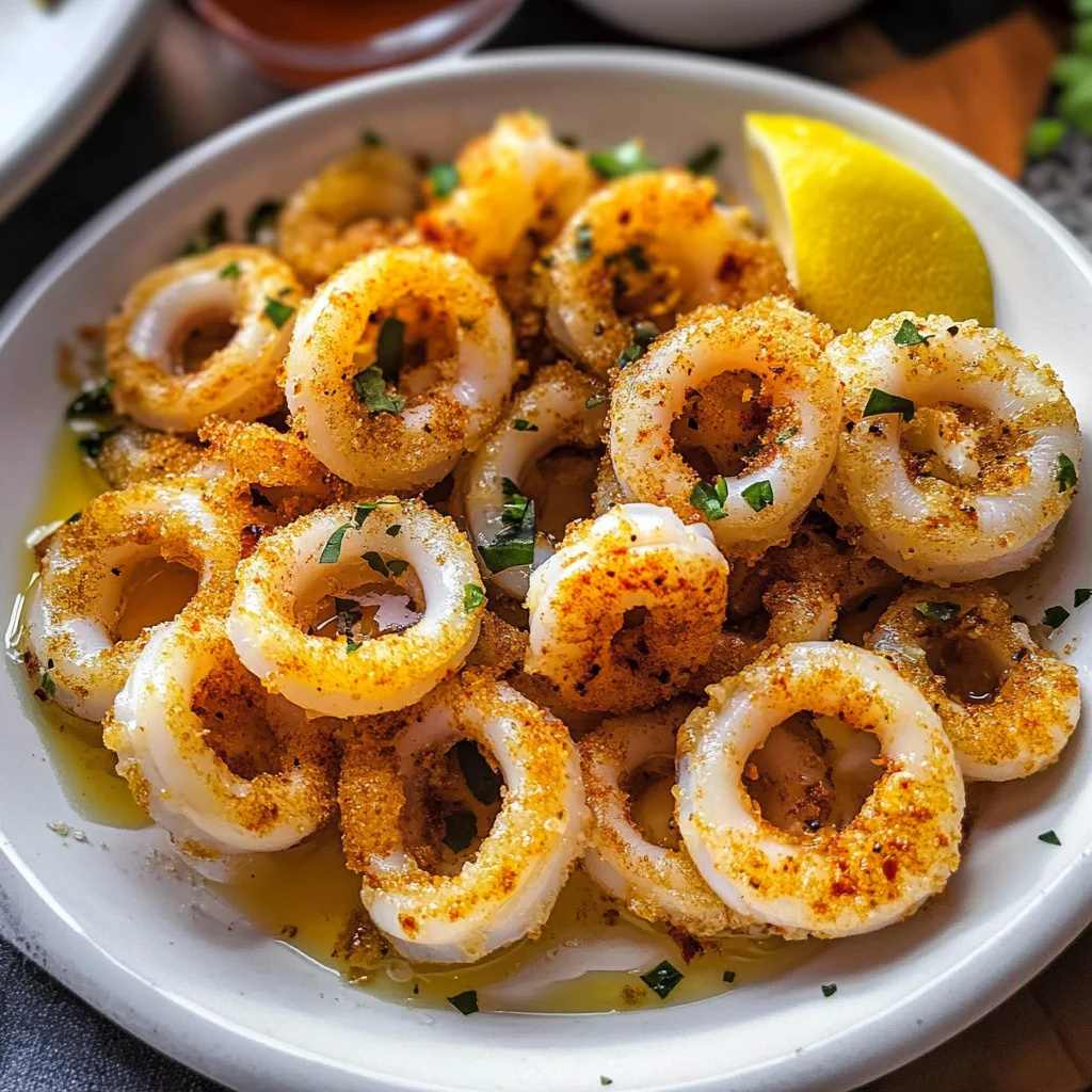 Hot butter calamari