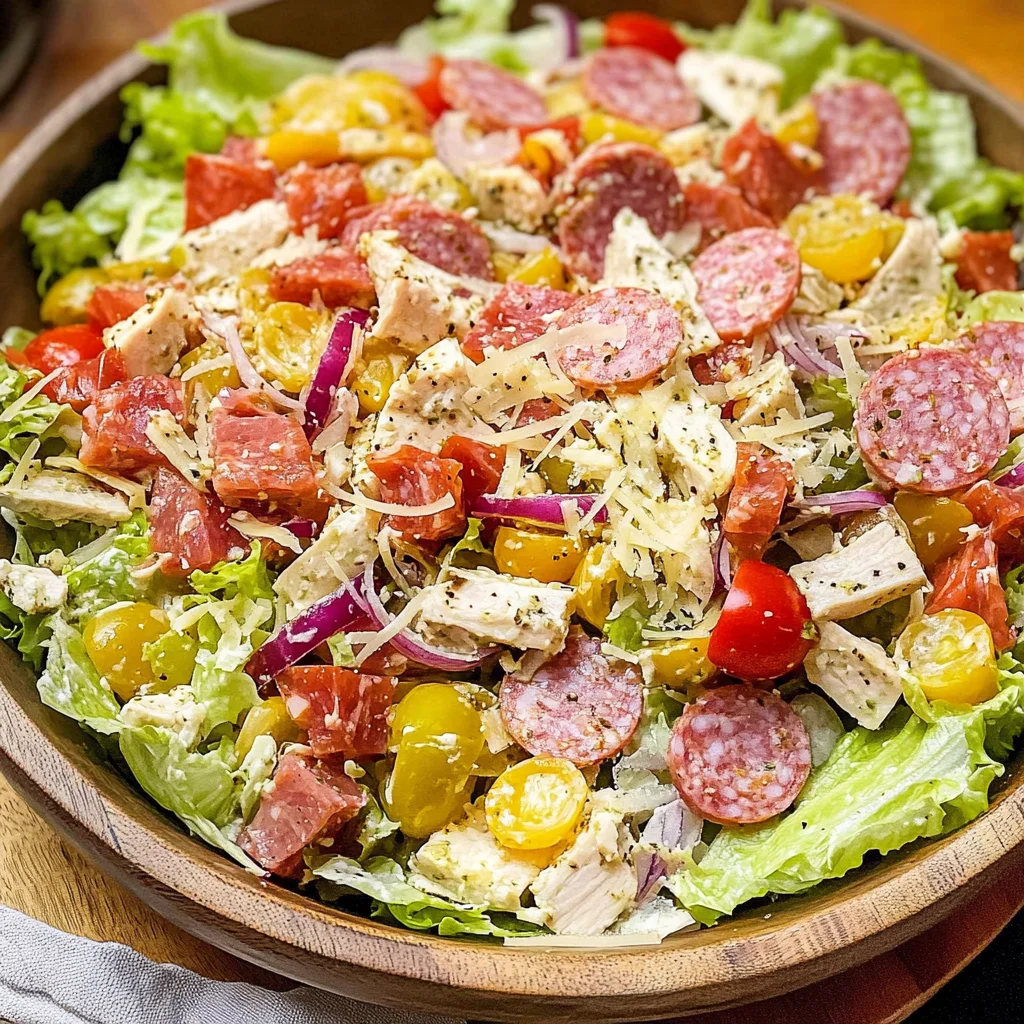 Italian Grinder Salad (Chopped Sub Salad)