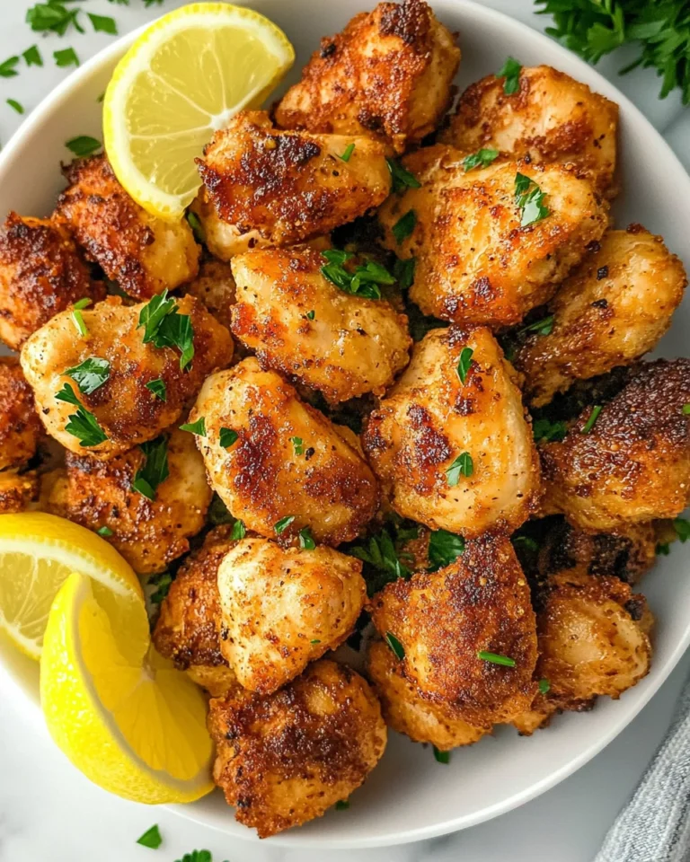 Make Flavorful Air Fryer Lemon Chicken Bites in Just 10 Minutes!