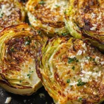 Oven Roasted Garlic Cabbage Steaks