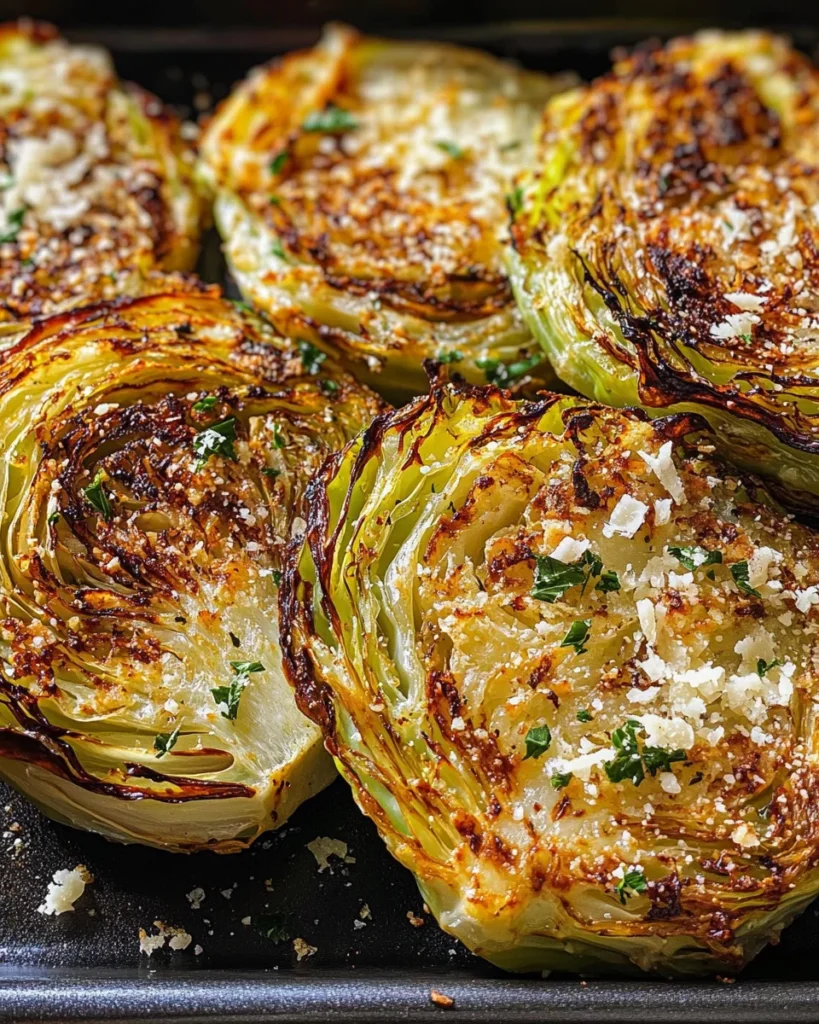 Oven Roasted Garlic Cabbage Steaks
