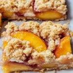 Peaches and Cream Crumble Bars
