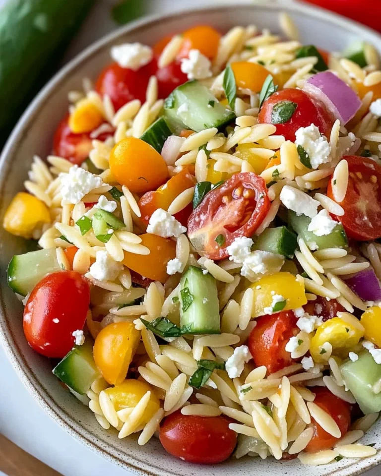 Rainbow Orzo Salad