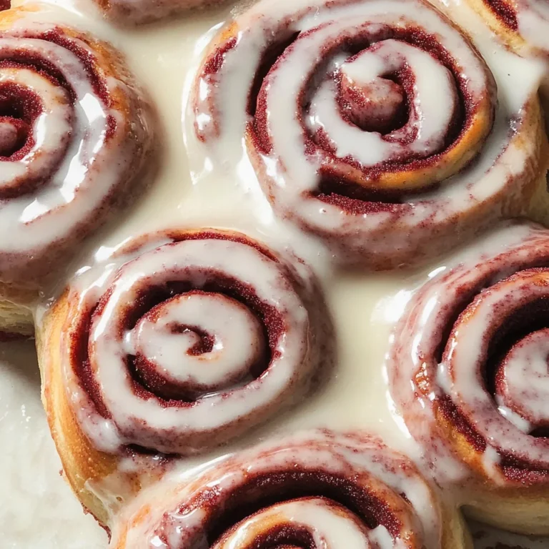 Red Velvet Cinnamon Rolls | The Perfect Christmas Morning Treat