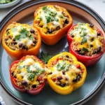 Vegetarian Stuffed Peppers - Mexican-Style