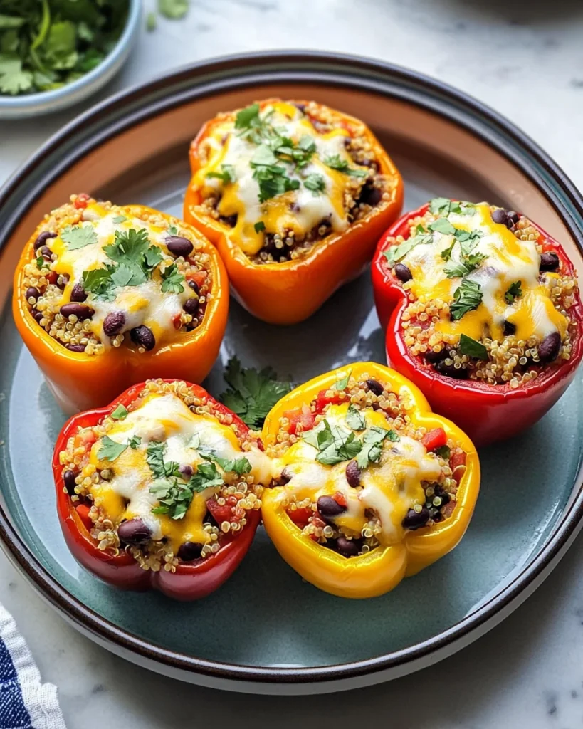 Vegetarian Stuffed Peppers - Mexican-Style